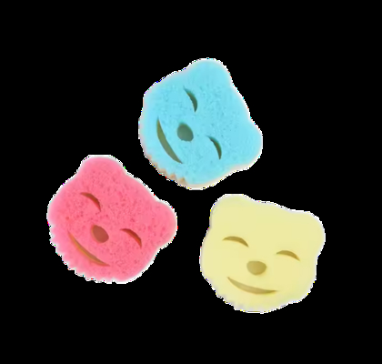 Eco-friendly, scratch-free multi-purpose dishwashing sponge, made with anti-stain and odor-resistant polymer foam for kitchen scrubbing