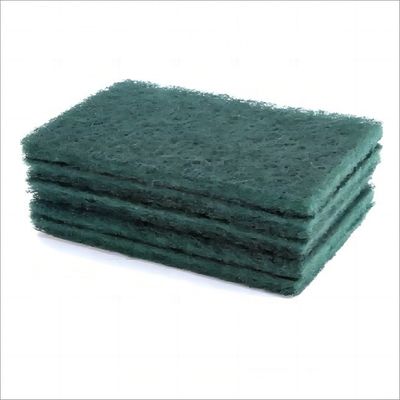 Thấm nước 250% -500% Green Kitchen Dish Washing Wire W90 Cleaning Pads Soft Sponge với tay cầm