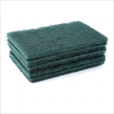 Thấm nước 250% -500% Green Kitchen Dish Washing Wire W90 Cleaning Pads Soft Sponge với tay cầm