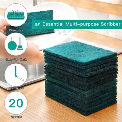 Eco-Friendly Kitchen Scouring Pads Polyester Dish Washing