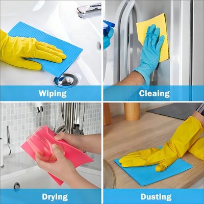 Customizable Compostable Cellulose Sponge Cloth for Kitchen Cleaning