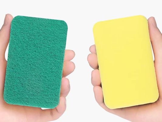 Customizable Kitchen Cleaning Sponge Polyester Sponge 9x6x3cm