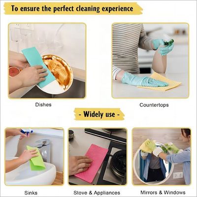 Làm sạch đa năng Casabella Cellulose Sponge Cloths khỏe mạnh vô hại