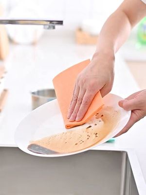 Compostable Cellulose Sponge Scourer Plastic Free Cellulose Cleaning Sponge