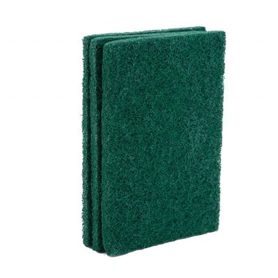 Heavy Duty Green Nylon Scourer Moisture Proof Wear Resistance Custom