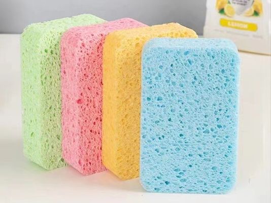 Household Natural Vegetable Cellulose Sponges Odor Proof High Absorbency