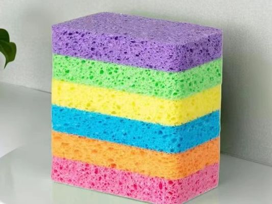 Household Natural Vegetable Cellulose Sponges Odor Proof High Absorbency