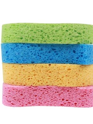 Household Natural Vegetable Cellulose Sponges Odor Proof High Absorbency