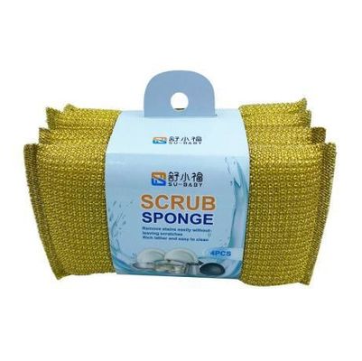 Commercial Stainless Steel Sponge Scrubber Powerful Rust Resistance