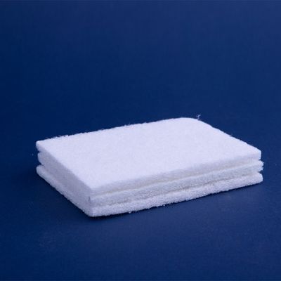 Non Scratch Cleaning Scouring Pad Abrasive Scouring Pad White Square 15*10*0.8cm