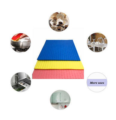 Customizable Cellulose Sponge Scourer Fast Food Microfiber Cleaning Cloth
