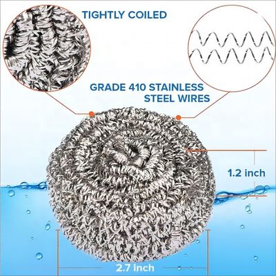 Thép không gỉ mạnh mẽ bóng dây tròn độ bền cao thép không gỉ Scourers