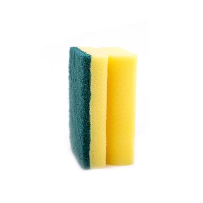 Customized Notch Shape Kitchen Sponge Scourer 10x7x4.5cm
