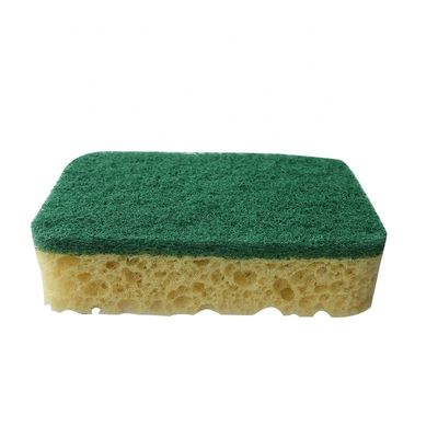 Customized Kitchen Sponge PU Polyester Scouring Pad 11x7x3cm