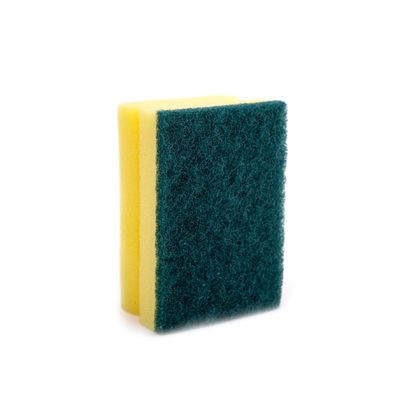 Customized Notch Shape Kitchen Sponge Scourer 10x7x4.5cm
