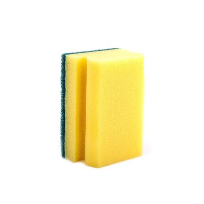 Customized Notch Shape Kitchen Sponge Scourer 10x7x4.5cm