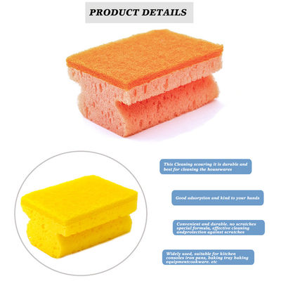 Customized Kitchen Cleaning Sponge Polyester Heavy Duty Scrub Sponge