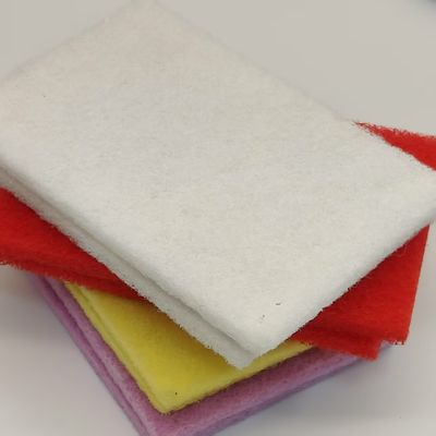 Scouring Pad Polyester Material Is Durable Long-Lasting  Strong Cleaning .