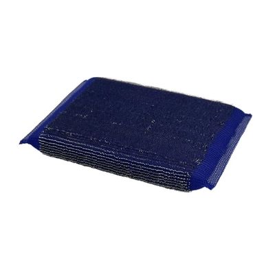 Dual-Sided Kitchen Sponge Brush with Steel Wire Scrubber