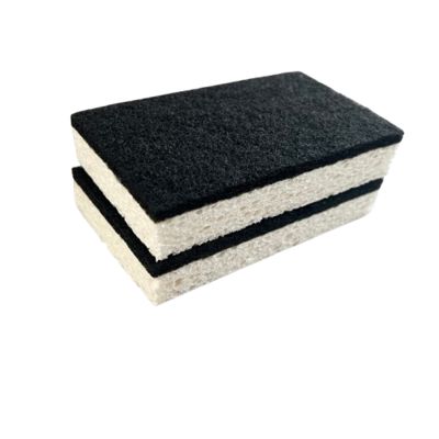 Biodegradable Cellulose Sponge - Black/White, High Absorbency, Custom Sizes