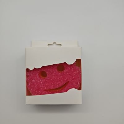 Non-Scratch Smiling Cotton Sponge for Dishes and Surfaces