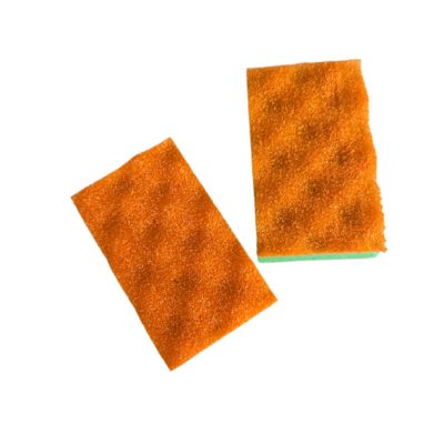 Double-Sided Dish Sponge with Volcanic Texture for Tough Scrubbing