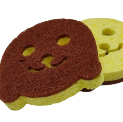 Natural Wood Pulp Sponge High Absorbency Eco-Friendly