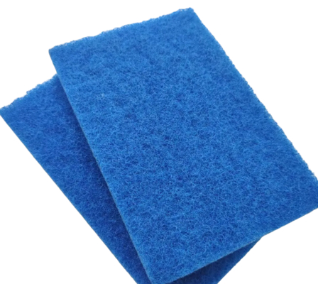 Blue Heavy-Duty Kitchen Scouring Pad for Non-Stick Cookware