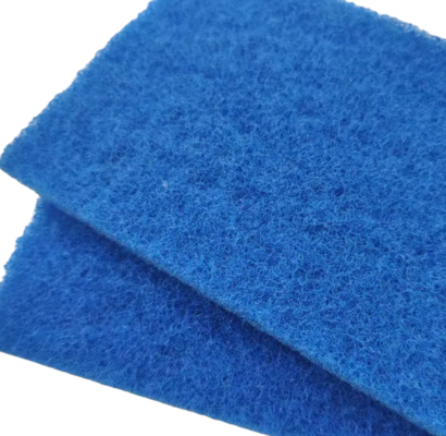 Blue Heavy-Duty Kitchen Scouring Pad for Non-Stick Cookware