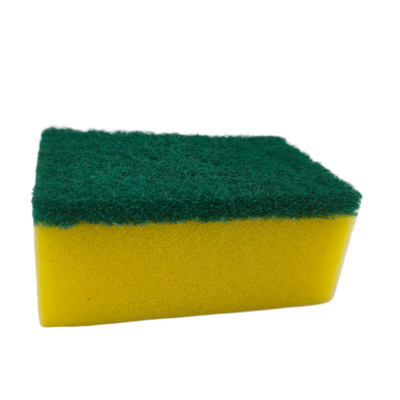 Cepillo de limpieza verde-amarillo de doble cabeza