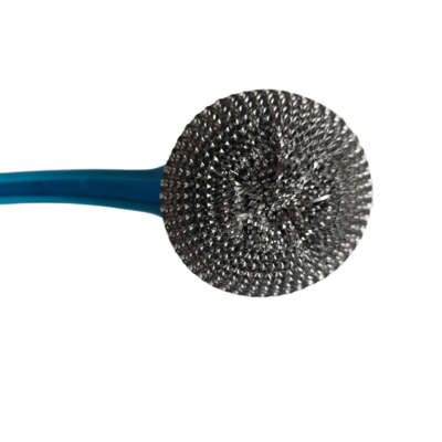 Stainless Steel Kitchen Scrubber with Scouring Ball for Pots and Pans