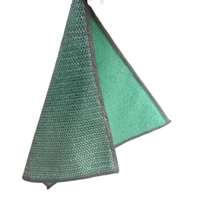 Dual-Sided Stainless Steel Wire Dish Scrubber for Pots and Pans