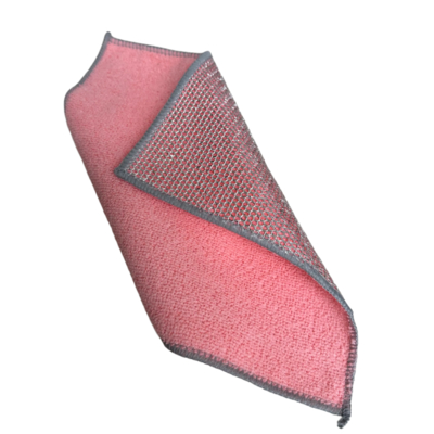 Dual-Sided Stainless Steel Wire Dish Scrubber for Pots and Pans