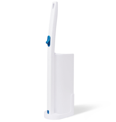 White Replaceable Head Innovative Design Toilet Brush High-End Designed For Bathrooms