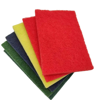 Colorful non-scratch household kitchen scouring pads Polyester/nylon strong and durable kitchen cleaning products