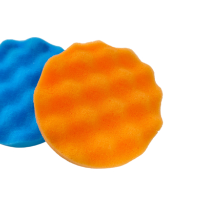 Portable Car Detailing Waxing Machine Self-Adhesive Flat Wave Disc Polishing Sponge Wheel Manufactured Flocked Sealant Plastic