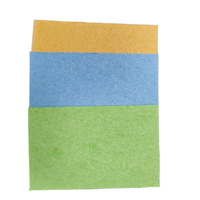 High Absorbency Custom-Shaped Kitchen Scrubber Square Compressed Cellulose Sponge For Dishwashing