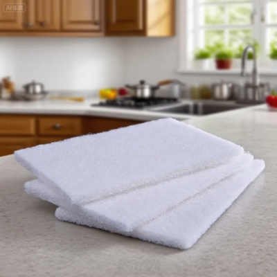 Eco-Friendly Polyester Scouring Pad 4x6 Inches Kitchen Cleaning