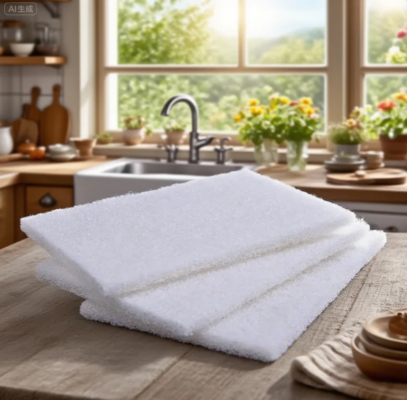 Eco-Friendly Polyester Scouring Pad 4x6 Inches Kitchen Cleaning